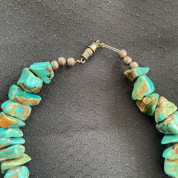 Turquoise and sterling necklace - Picture 5 of 5